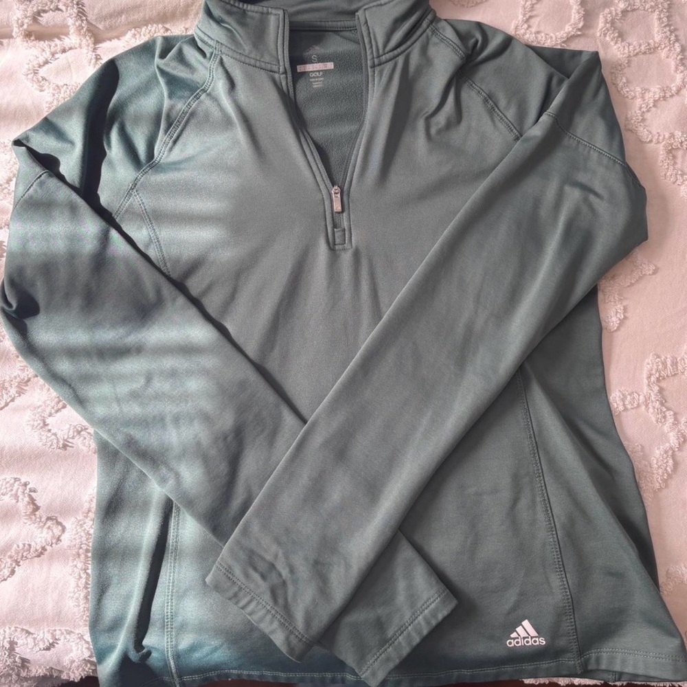 Adidas Women’s Golf Quarter Zip Green